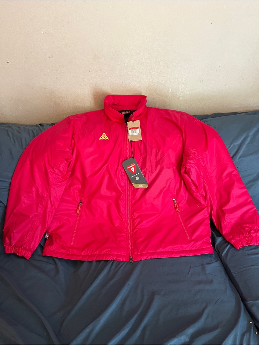 Men’s Pink Lightweight Zip Windbreaker Jacket